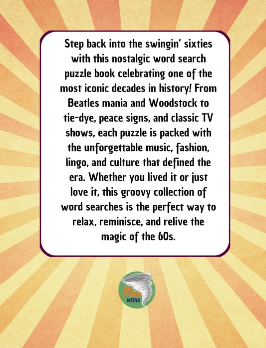 The 1960s Word Search Book – 100 Large Print Puzzles for Adults, Seniors & Teens | Retro 60s Puzzle Book
