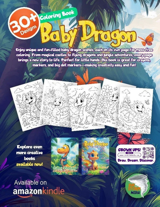 Baby Dragon – A Creative Coloring Book for Kids Full of Magic, Fun & Fantasy
