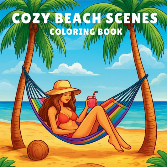 Cozy Beach Scenes – A Relaxing Coloring Book for Women Who Love Sunshine, Calm & Creativity