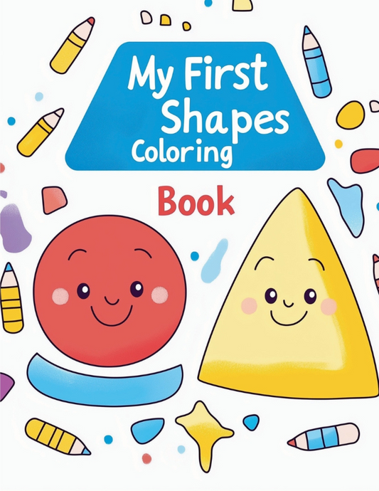 My First Shapes – Tracing & Coloring Book for Toddlers, Preschoolers & Kindergarten | Learn Basic Shapes Through Fun