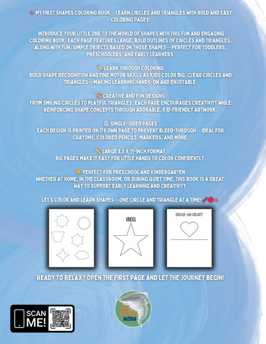 My First Shapes – Tracing & Coloring Book for Toddlers, Preschoolers & Kindergarten | Learn Basic Shapes Through Fun